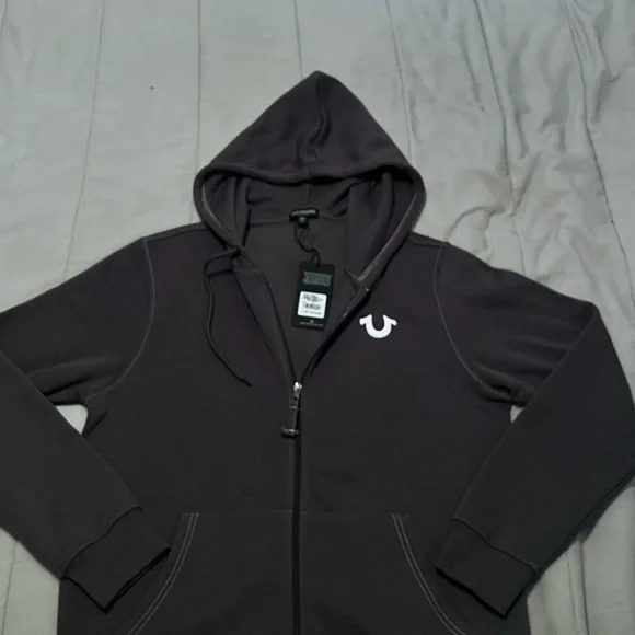 True religion Logo Seal Zip Hoodie